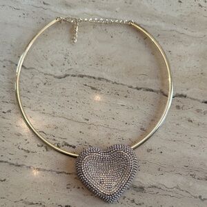 Gold Heart Pendant Necklace